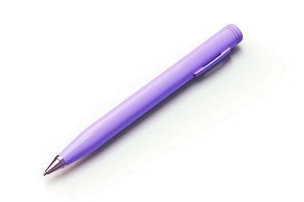 Photo gratuite gros plan sur un stylo violet