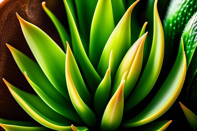 Photo gratuite un gros plan d'un tas de plantes d'aloe vera