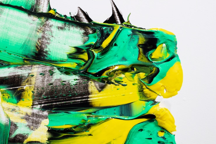Photo gratuit gros plan sur la texture de la peinture à l'huile