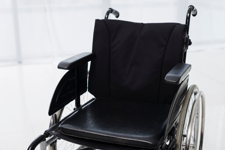 Photo gratuit gros plan, vide, fauteuil roulant, salle