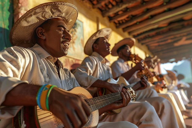 Photo gratuite un groupe d'amis colombiens passent du temps ensemble et s'amusent.