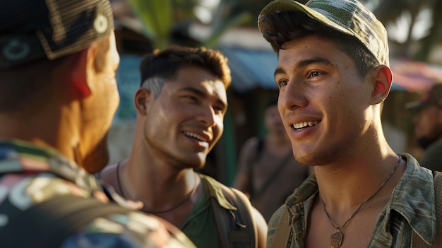 Un groupe d'amis colombiens passent du temps ensemble et s'amusent.