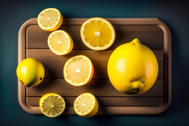 Un groupe de citrons et de citrons sont sur une table