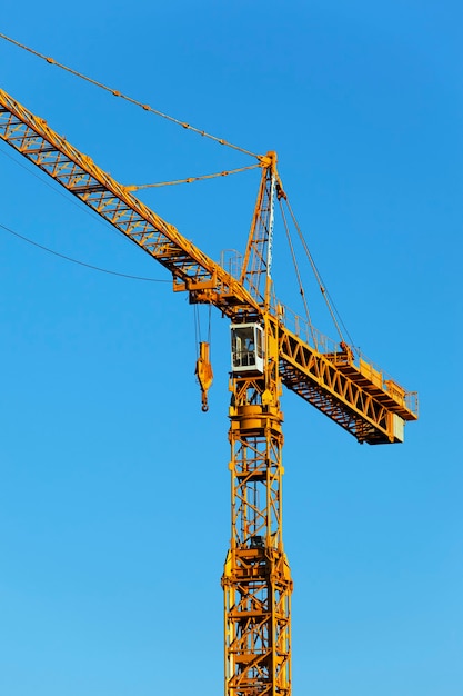 Grue et ciel bleu