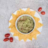 Photo gratuite guacamole