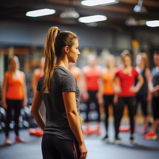 Gymnaste se préparant pour la compétition