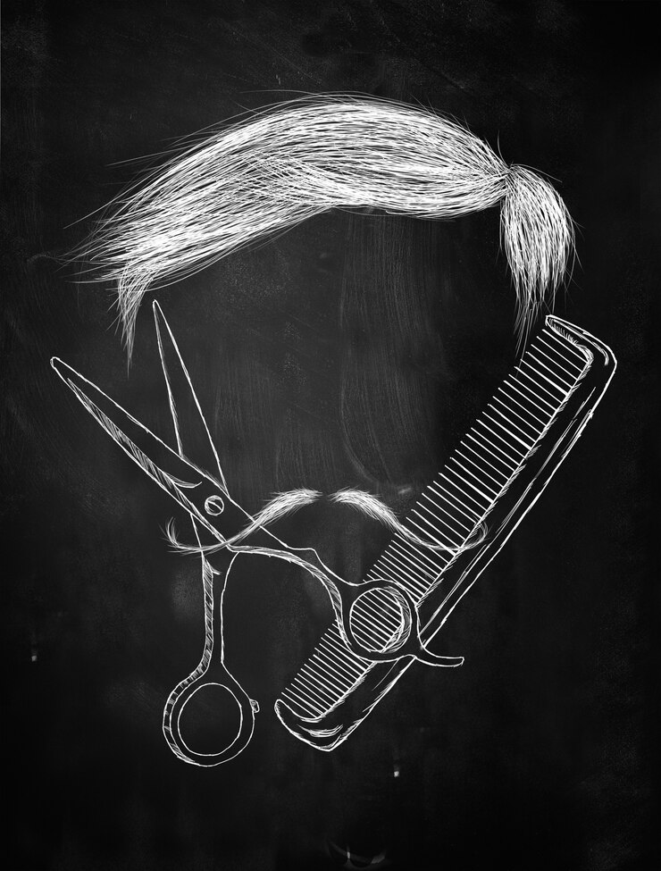 Photo gratuit hair scissors peigne la moustache