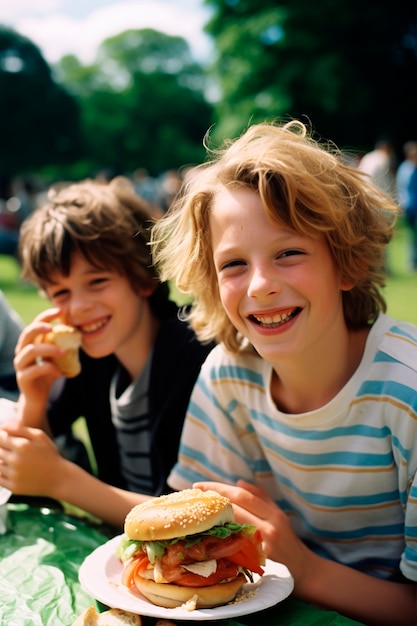 Photo gratuite un hamburger photoréaliste