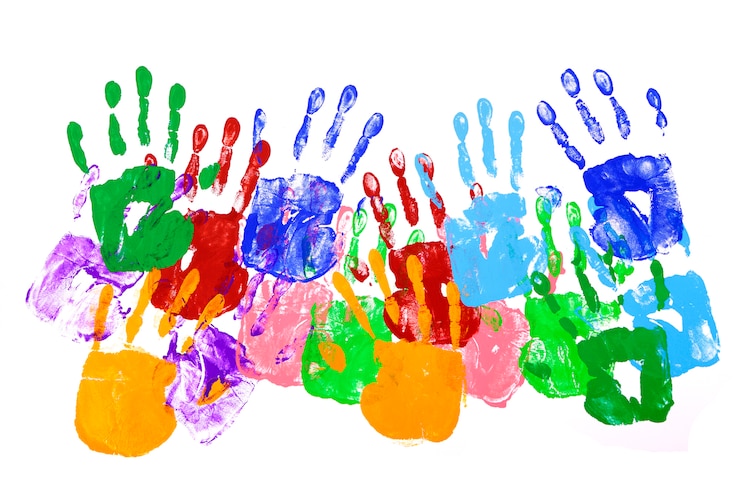 Photo gratuit handprints