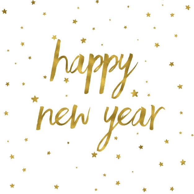 Happy New Year fond avec texture or