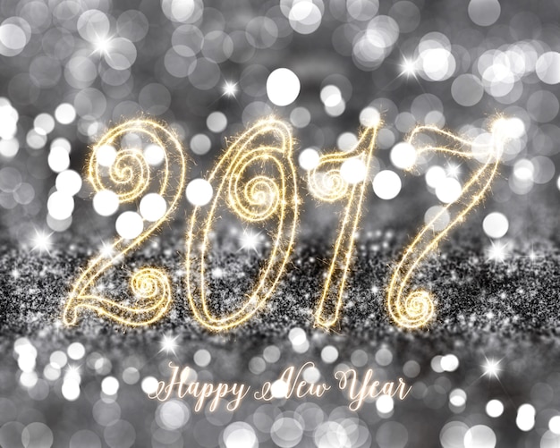 Photo gratuite happy new year glitter background avec des étoiles scintillantes