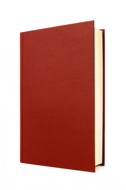 Photo gratuite hardcover rouge couverture livre avant