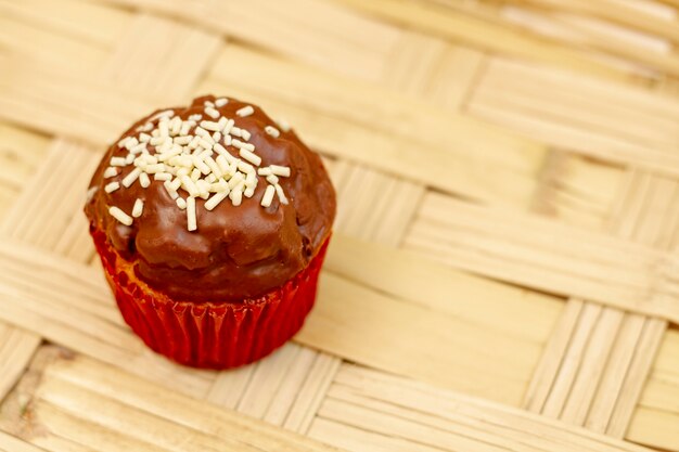 Haute vue délicieux muffin au chocolat