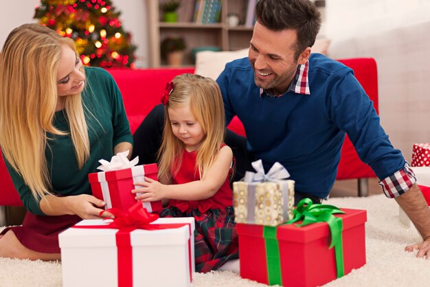 Héhé, ouverture des cadeaux de Noël