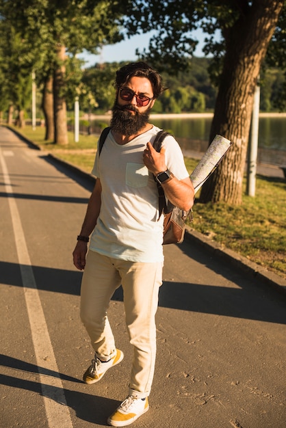 Photo gratuite hipster sac à dos