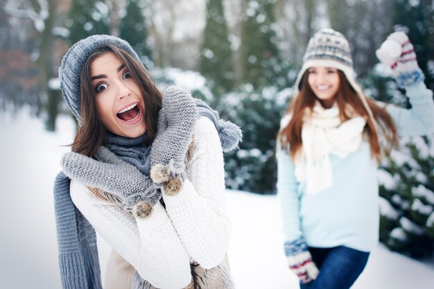 L'hiver est l'heure du plaisir à l'extérieur