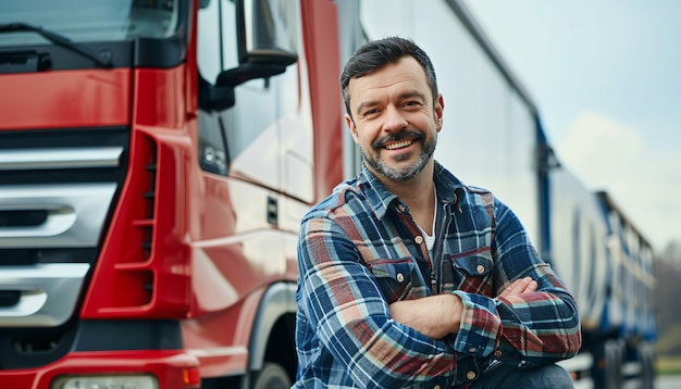 Un homme qui travaille comme chauffeur de camion se fait passer pour