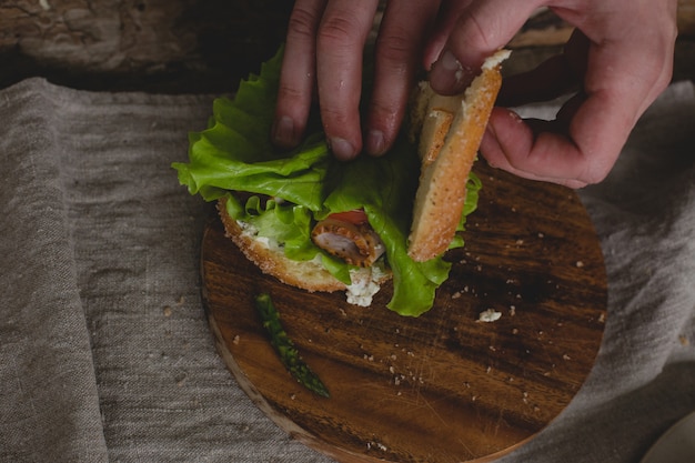 Homme, à, Sandwich