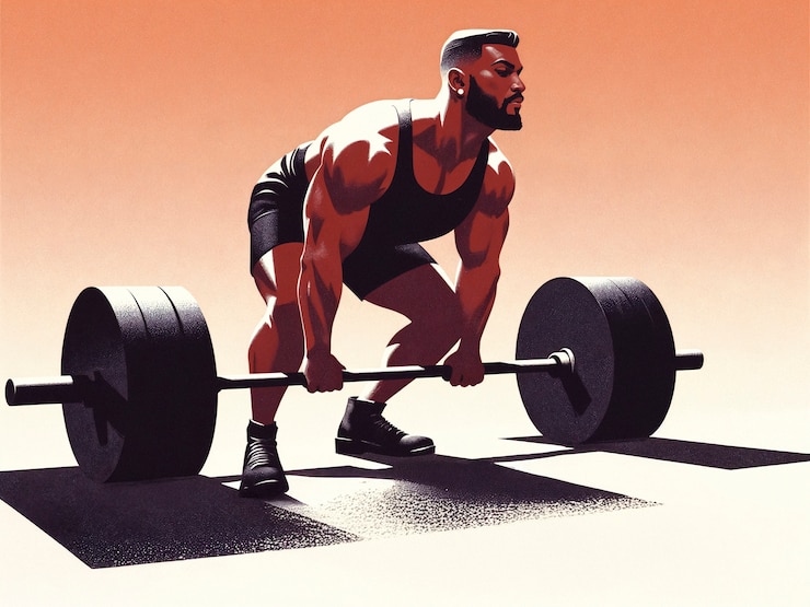Photo gratuit un homme soulevant une barre dans une salle de sport