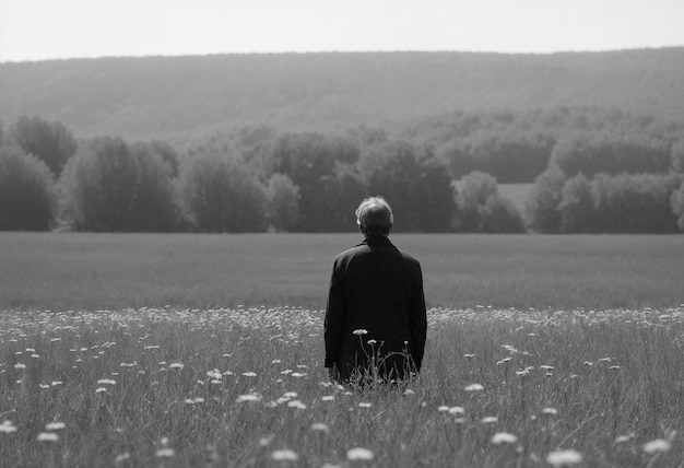 Un homme de taille moyenne montre de la tristesse.