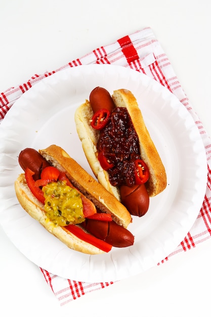 Photo gratuite hot-dog