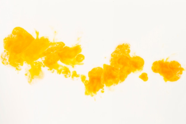 Huile abstraite jaune et orange sur toile