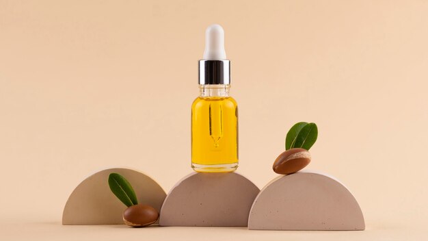 Huile d'argan en flacon compte-gouttes