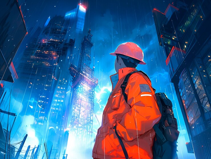 Photo gratuit l'humeur des jours de pluie dans le style des dessins animés