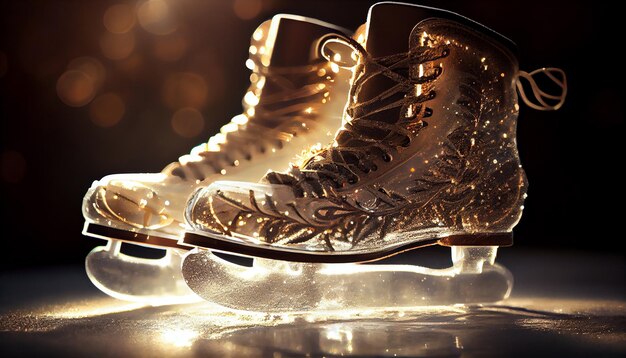 IA générative de patin à glace pour sports d'hiver