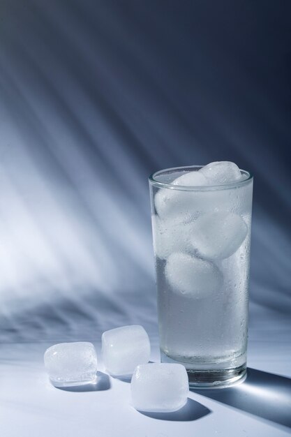 Photo gratuite ice cube fond nature morte