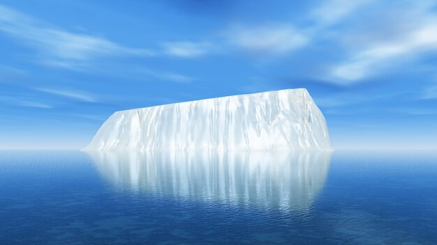 Iceberg dans la mer de inmensity