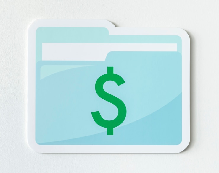 Photo gratuit icône de document de gestion financière d&#39;entreprise
