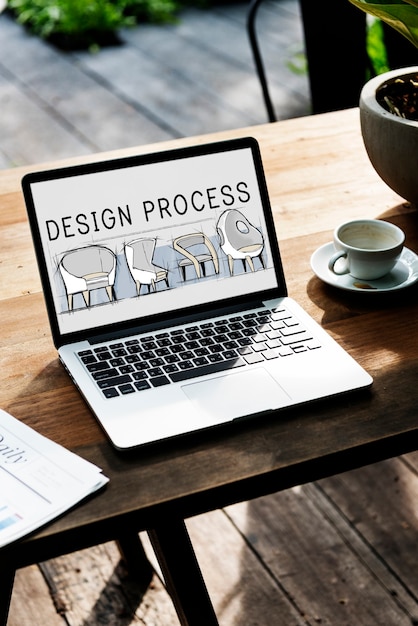 Icône de processus de conception de création d'idées