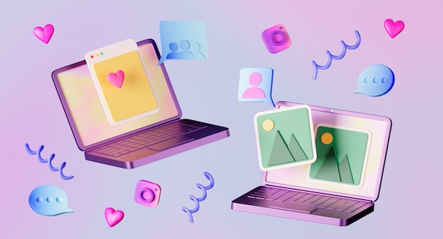 Les icônes de la communication et des médias sociaux