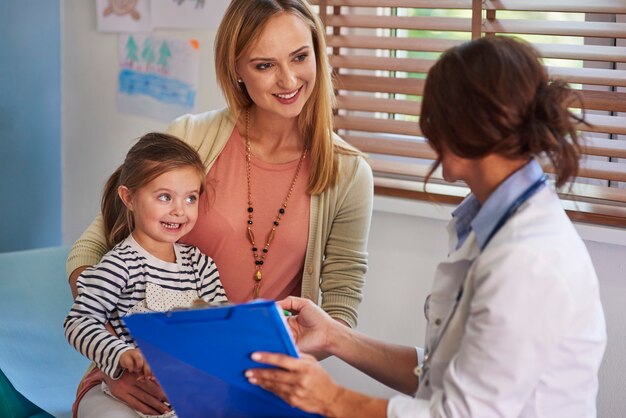 Il semble que votre fille soit en parfaite santé