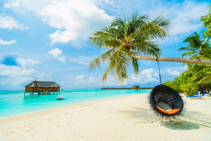Photo gratuit île des maldives