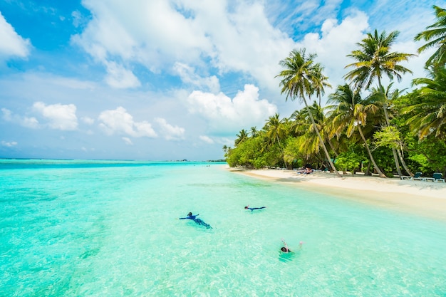 Photo gratuite Île des maldives