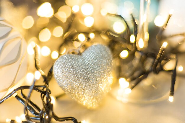 Illumination de Noël avec coeur