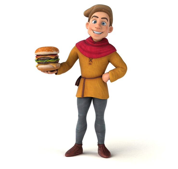 Photo gratuit illustration 3d d'un personnage historique médiéval