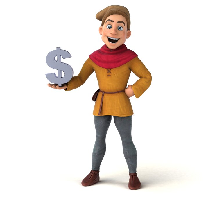 Photo gratuit illustration 3d d'un personnage historique médiéval
