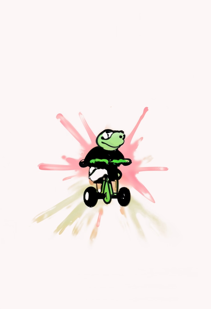 Photo gratuit une illustration adorable d'un animal conduisant un scooter
