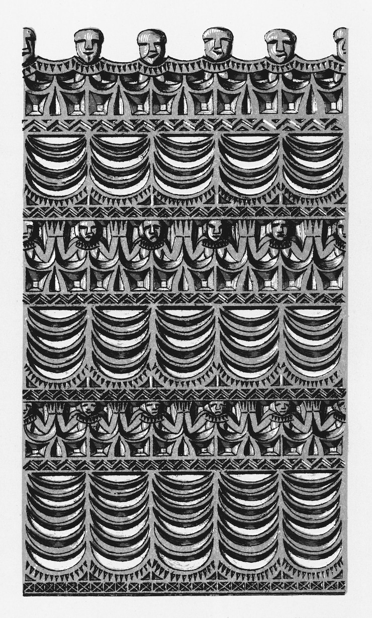 Photo gratuit illustration antique de la grammaire de l&#39;ornement par owen jones