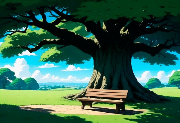 L'illustration de l'arbre de l'anime