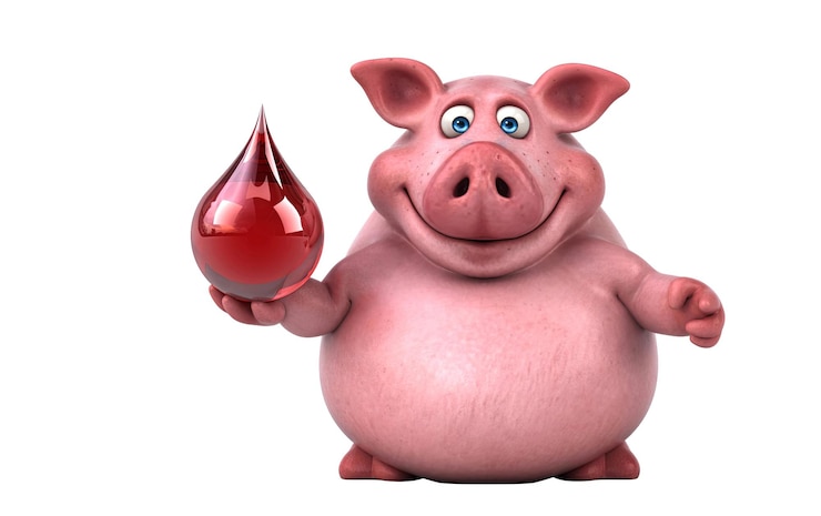 Photo gratuit une illustration de cochon de dessin animé 3d amusante