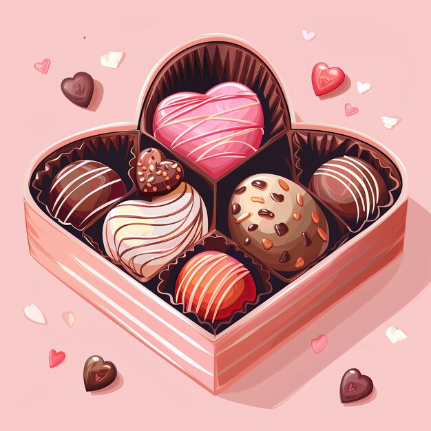 Illustration de dessin animé au chocolat