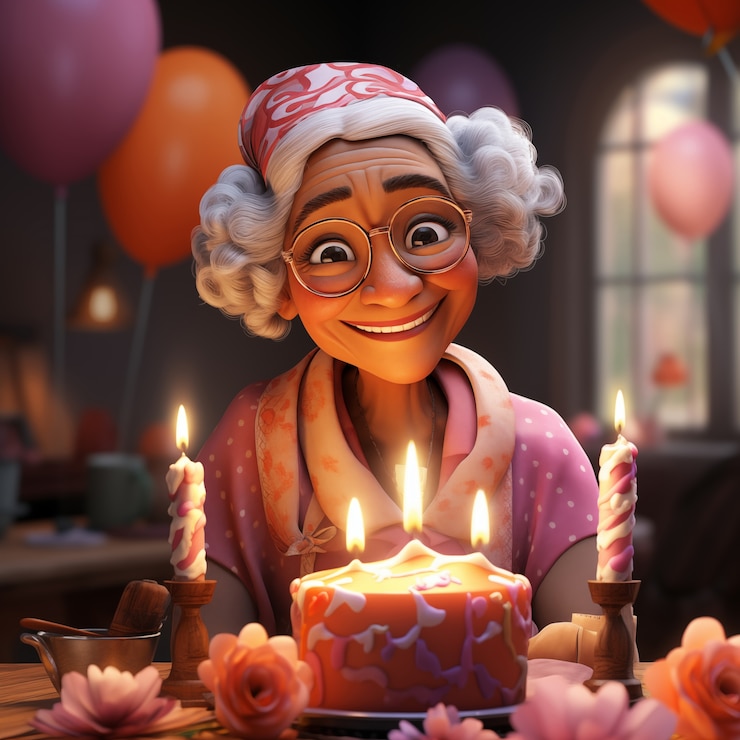 Photo gratuit illustration de dessin animé de célébration d'anniversaire 3d