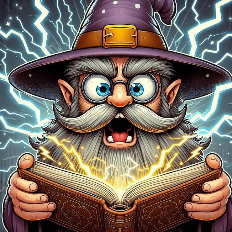 Photo gratuit illustration de dessin animé du sorcier