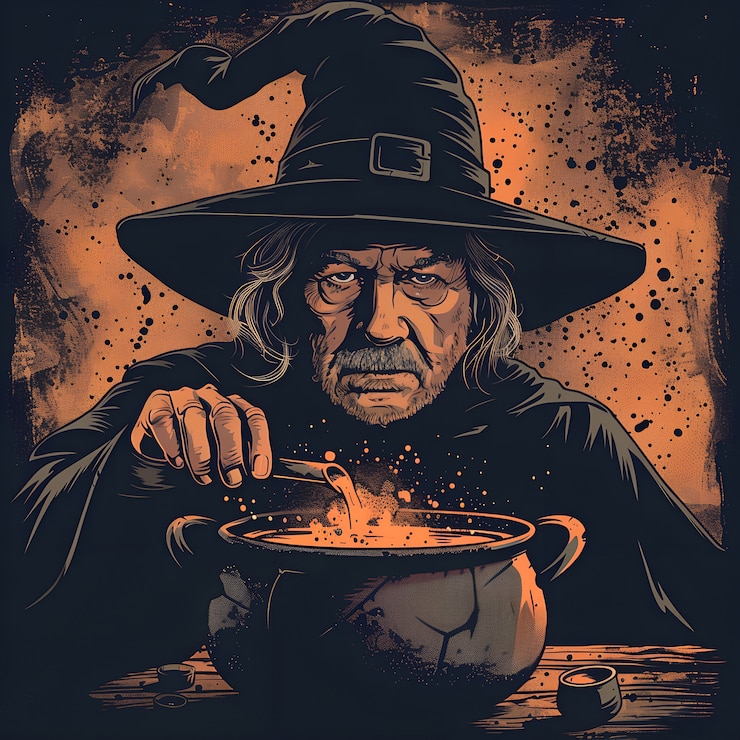 Photo gratuit illustration de dessin animé du sorcier