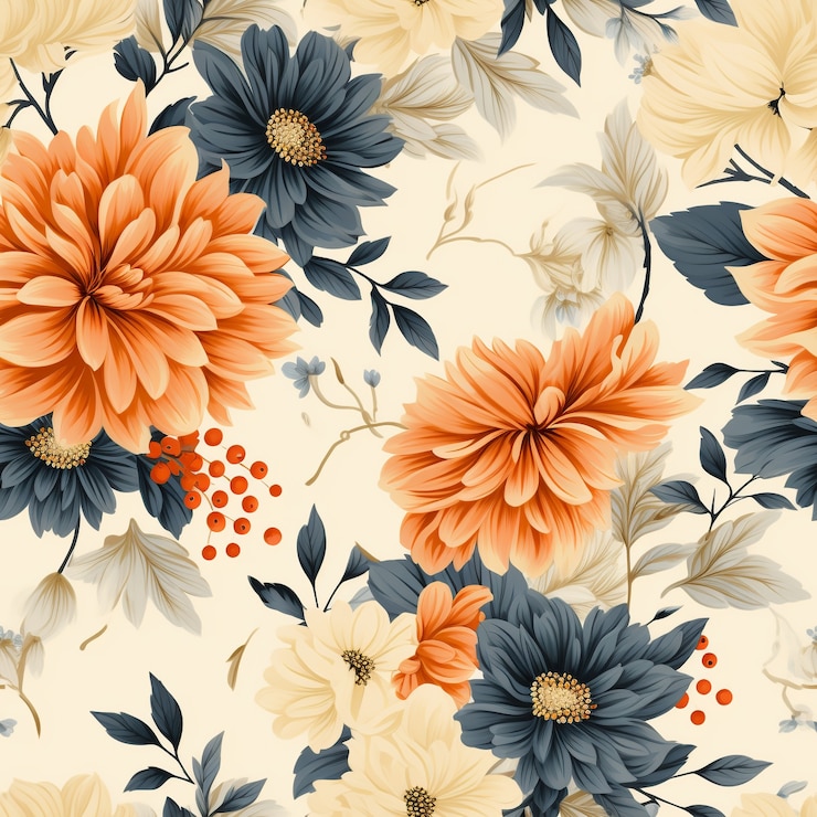 Photo gratuit illustration de dessin animé à motif floral
