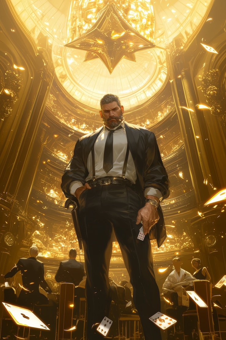 Photo gratuit l'illustration du casino de l'anime